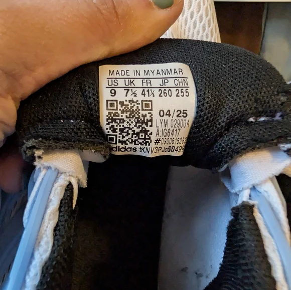 Adidas Ultimashow Sneakers White/Blue Women's Size 9 - Picture 6 of 6